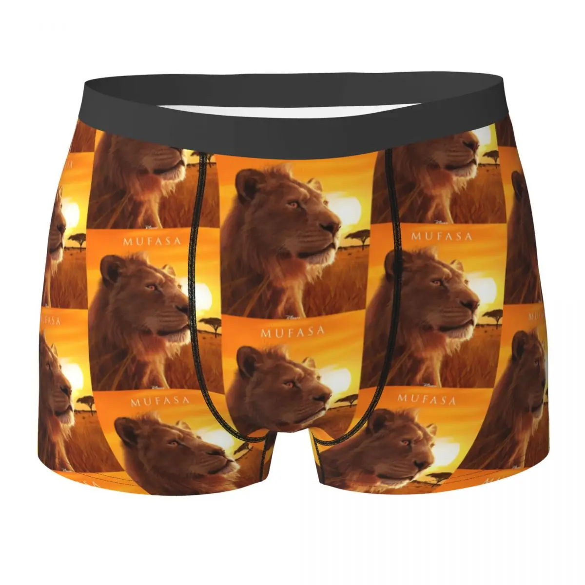 

Mufasa The Lion King Нижнее белье Мужские трусы на заказ DIY Дышащий багажник Модные трусы-боксеры больших размеров