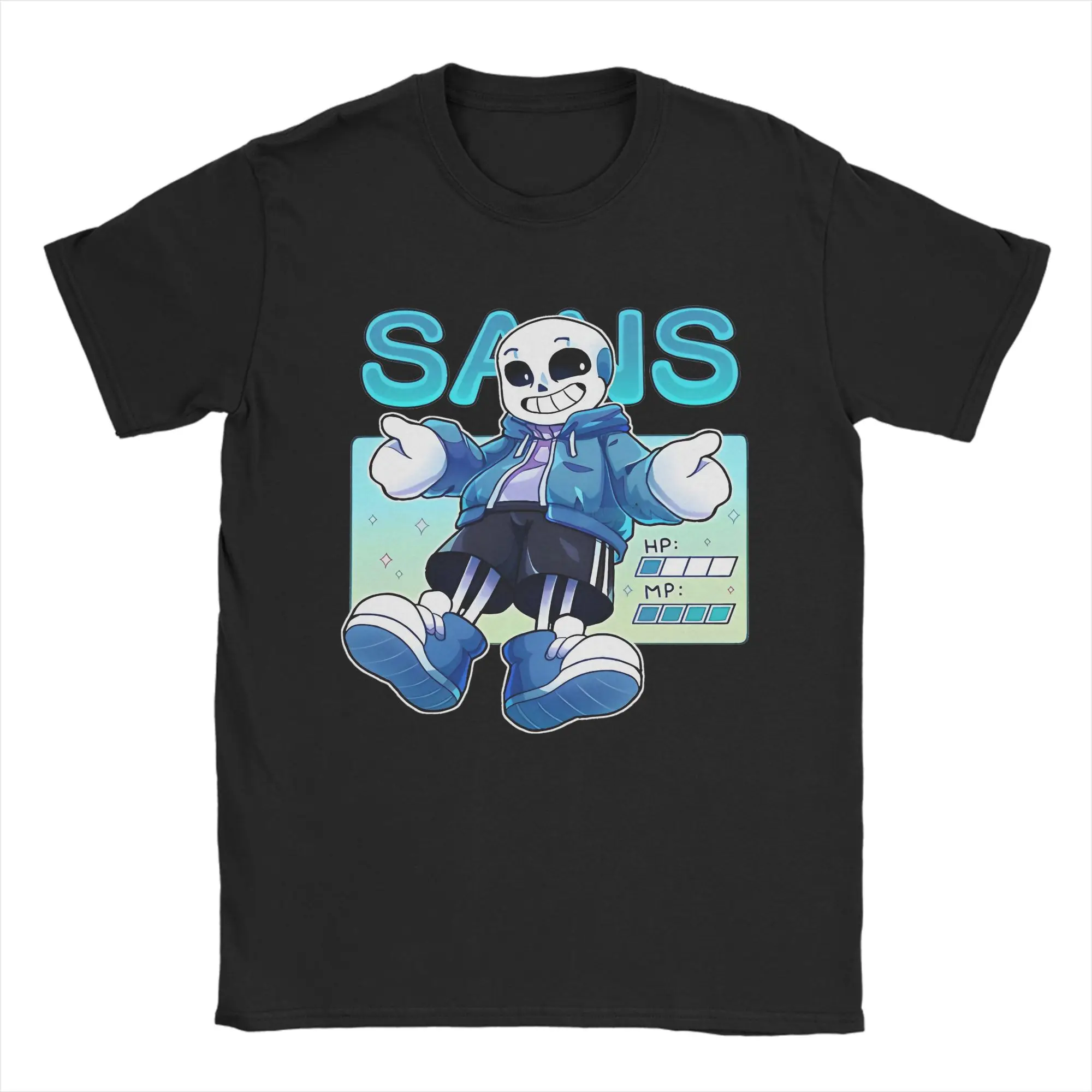 Men Women's Sans Undertales T Shirts  100% Cotton Tops Novelty Short Sleeve Round Collar Tee Shirt Summer T-Shirts