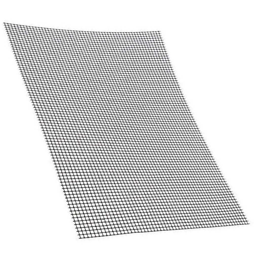 

1 Non stick Barbecue Mat 36x42cm Black PTFE BBQ Pad for Grilling Baking Reusable Heat Resistant Mesh Grill Mat