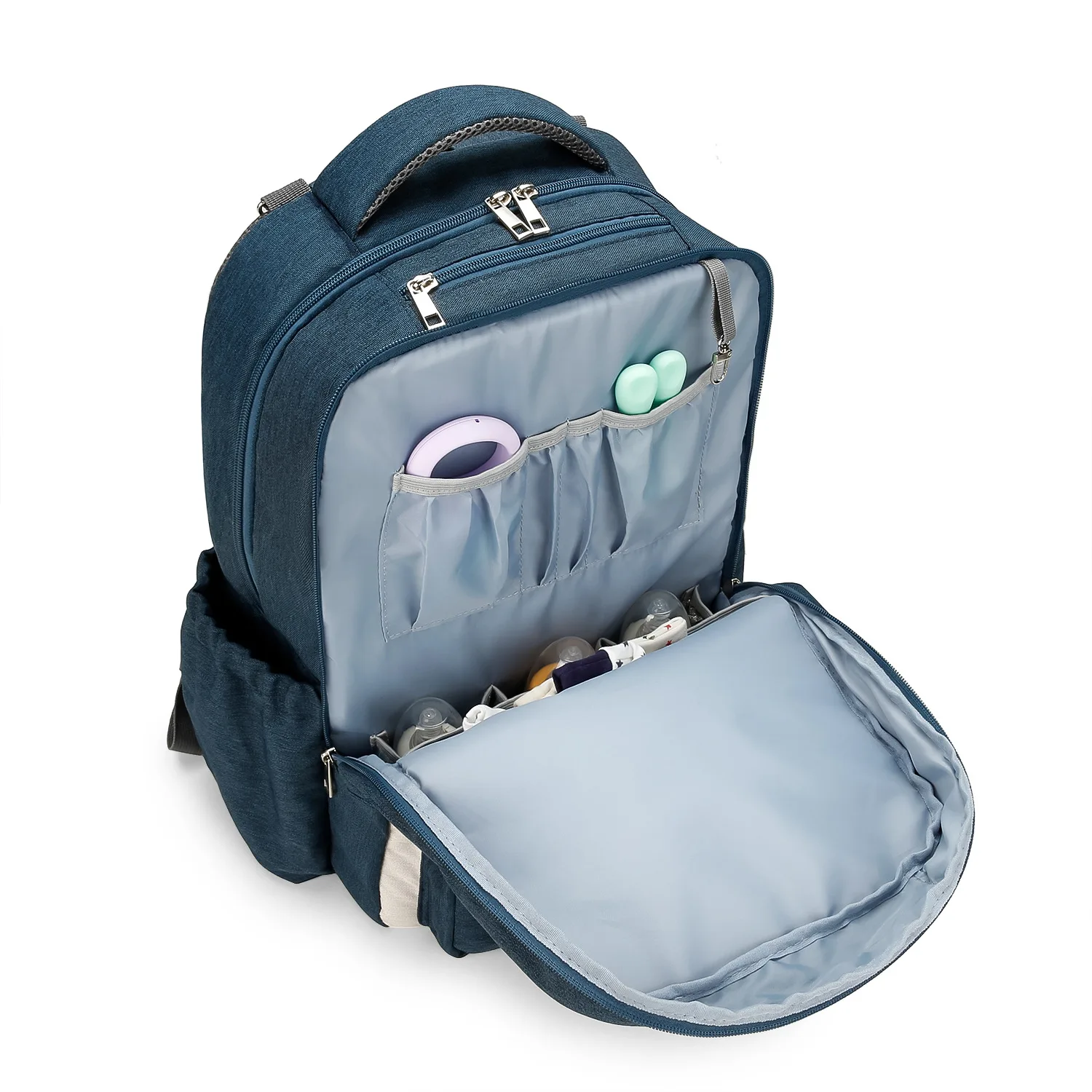 حقيبة السفر حقائب المومياء الطفل أكياس الحفاضات حقيبة الظهر متعددة الوظائف طارد المياه حقيبة حفاضات كبيرة على ظهره النشاط والعتاد #4