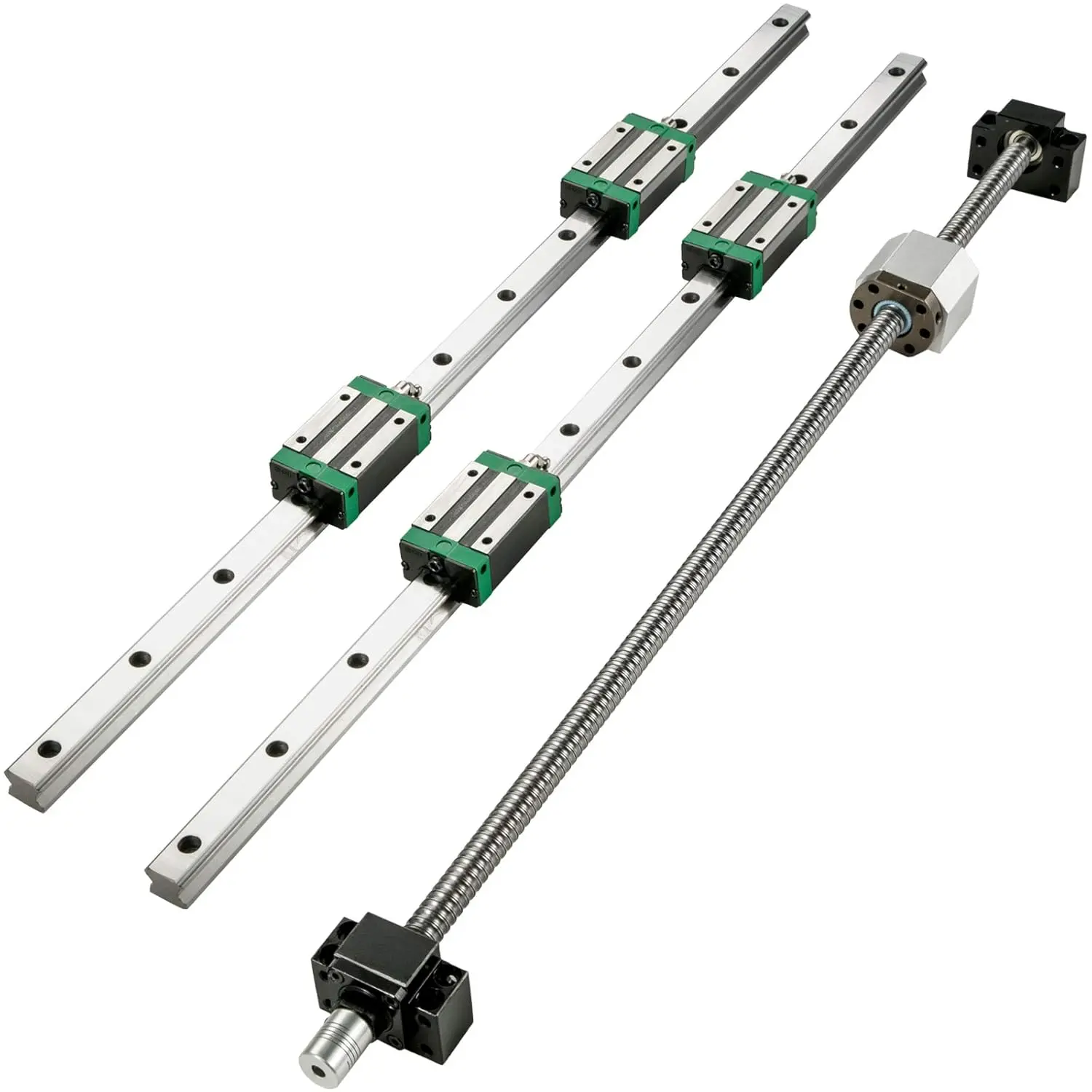 

Linear Guide Rail 2Pcs HGR20-700mm Linear Slide Rail with 1Pcs RM1605-700mm Ballscrew
