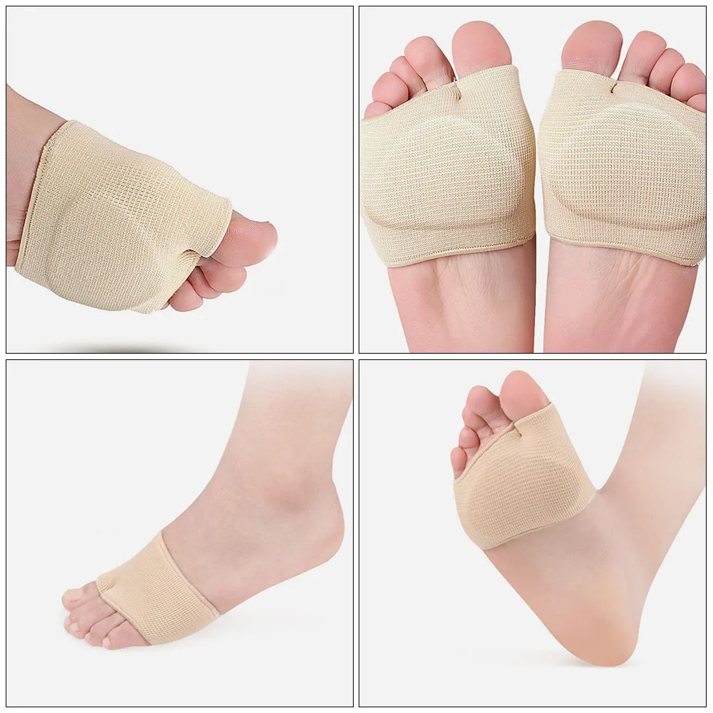

2Pcs Forefoot Pads Premium Material Impact-Resistant Half-Size Foot Insoles Non-Slip Foot Pads for High Heels Boots Sneakers