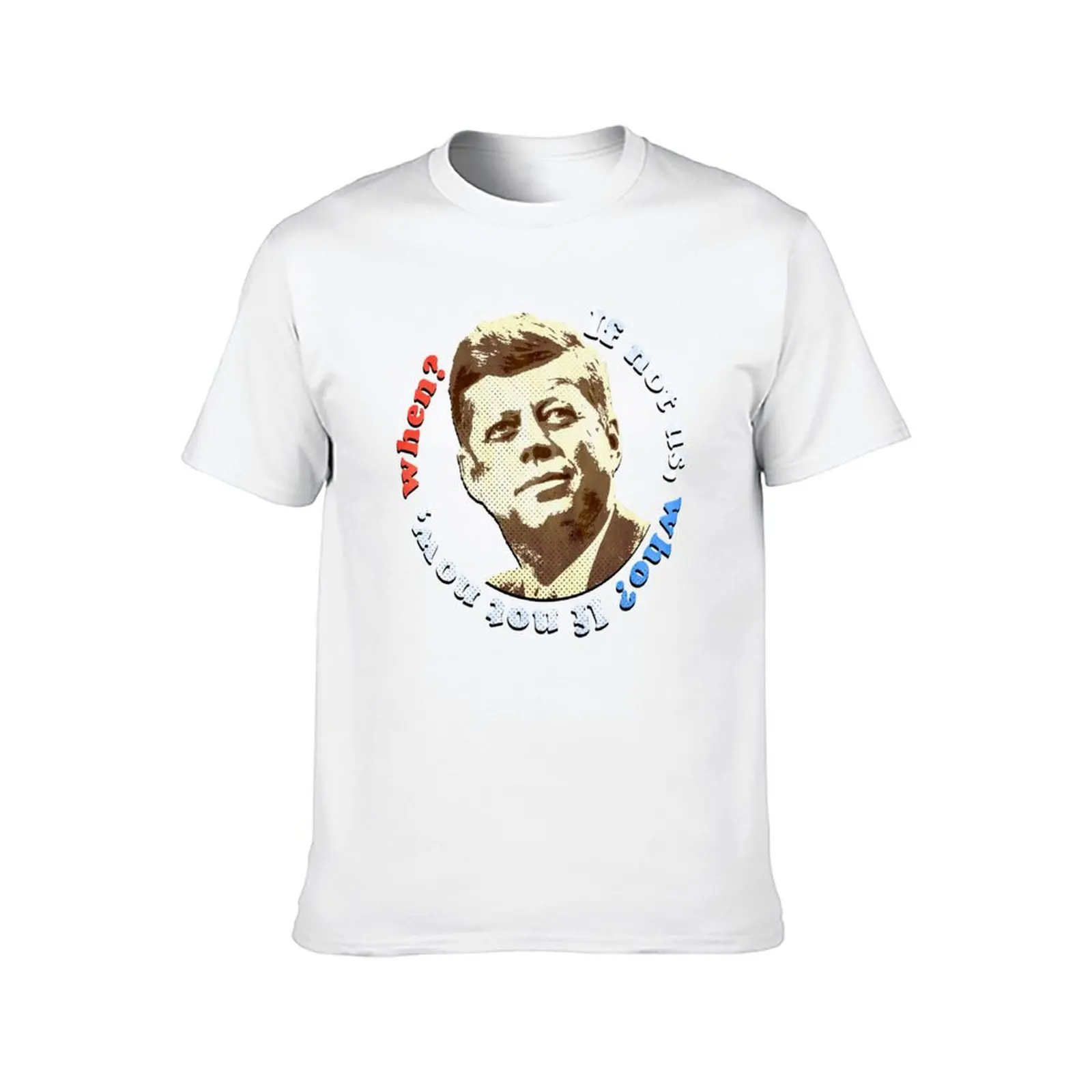 JFK John F. Kennedy T-Shirt t shirt man casual t shirt man plain T-Shirt