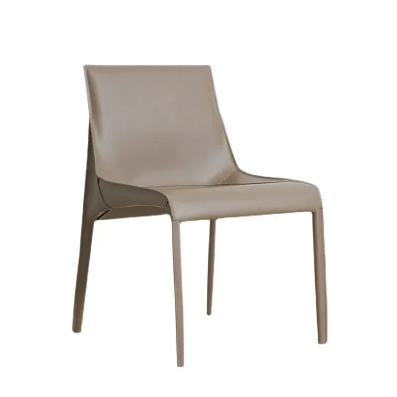 practical Rare Find Durable Cross-border Leather Lounge Chair Comfortable Nordic Mobile Stools Design Office Furnitures Simple B