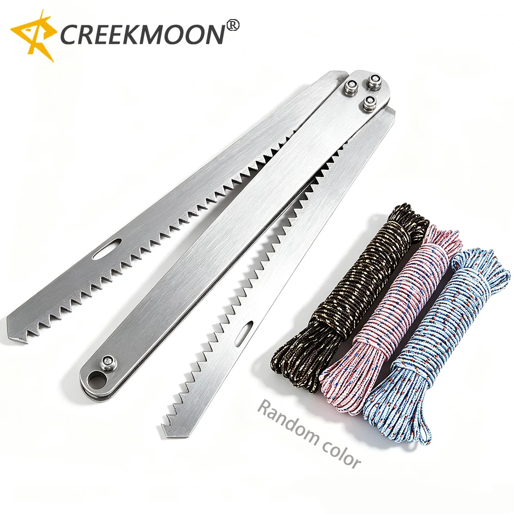 Foldable Stainless Steel Water Grass Remover Knife Cutting Plants Removal Cut Weed Bait Tools + 10/20M Missed Safety Boat Rope