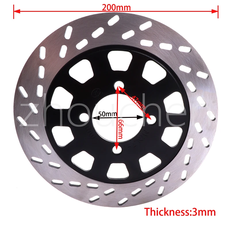 High qual 200mm Brake Disc For 50cc 70cc 90cc 110cc 125cc 250cc GY6 Scooter Dirt Pit Bike Motorcycle Quad Bike Buggy Taotao