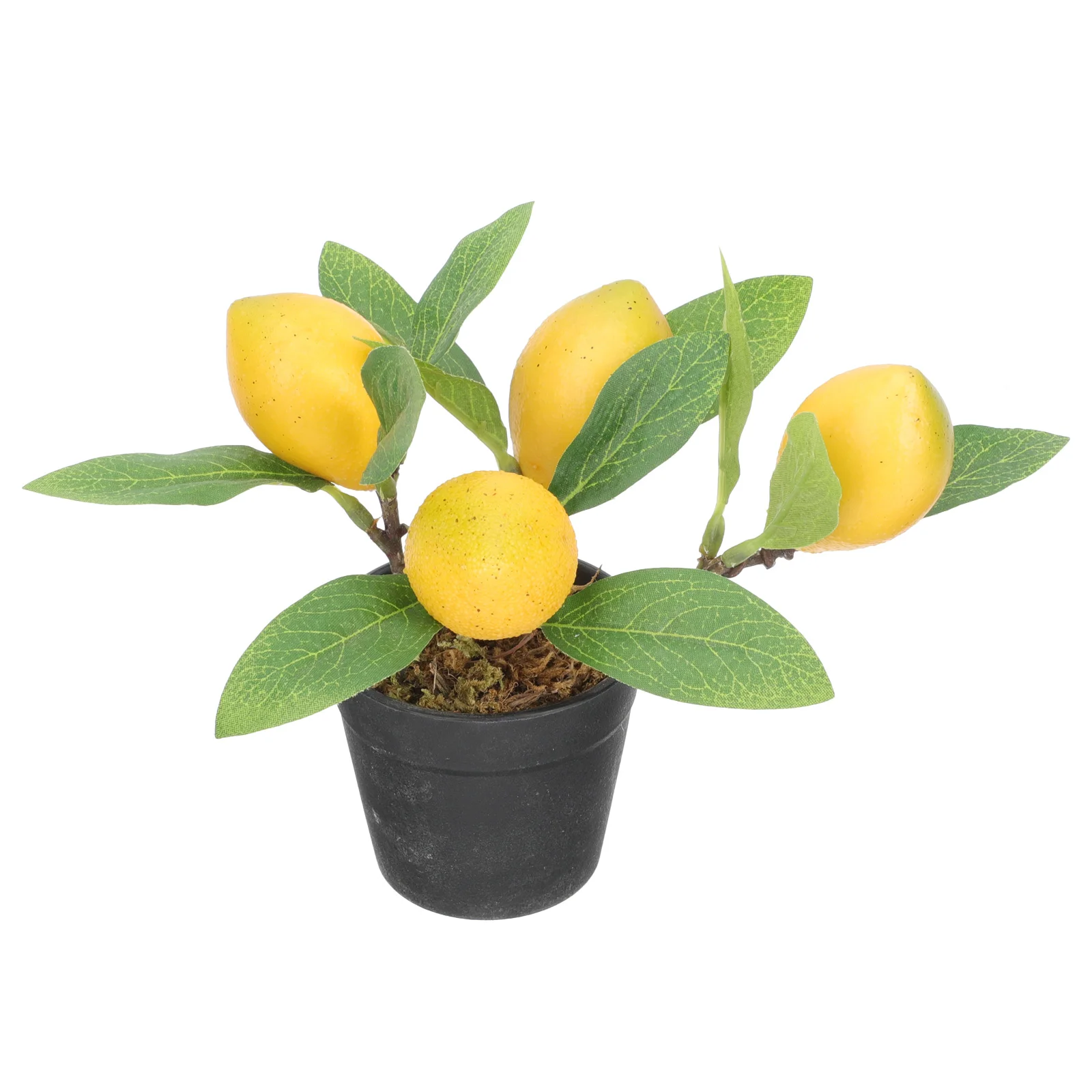 

Artificial Bonsai DecorKitchen Fake Lemon Ornament Home Party Plastic Plant Fake Ornament Long Lasting Stress Relief