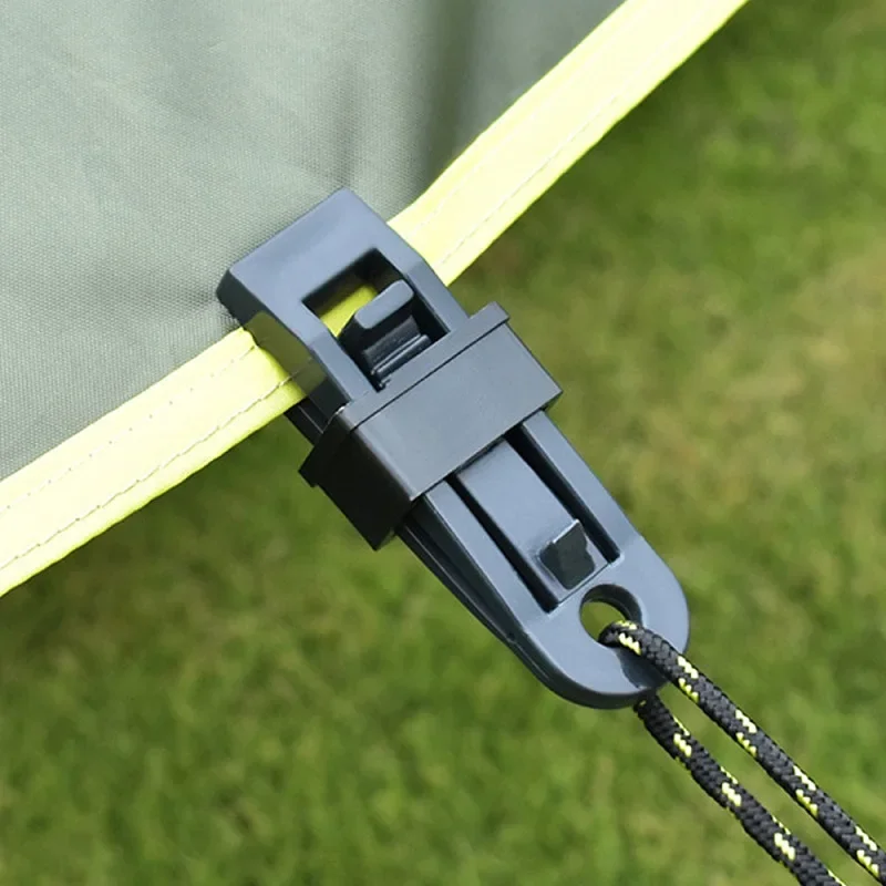 Ajustável Heavy Duty Bloqueio Grip para Tarp Sombra Pano, Braçadeira reutilizável para Cortinas, Windproof Camping Tent Clip, Clip encerado