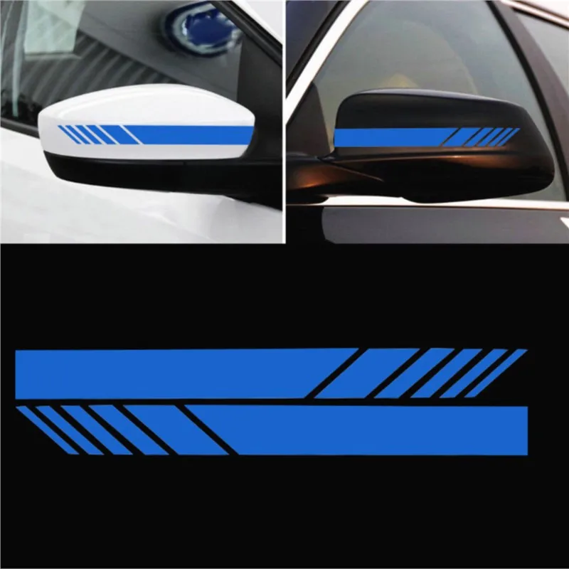 1 pair of car rearview mirrors Side stripe sticker auto styling for BMW 545i 530xi M5 M2 X6 335d M1 M-Zero M6 640i 640d