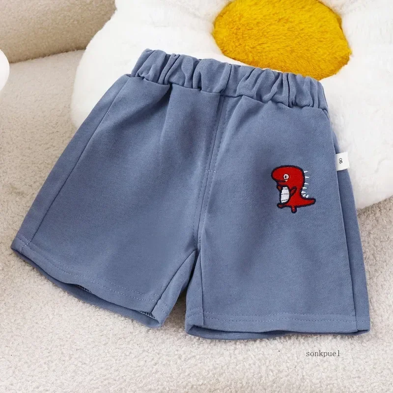 2025 Children Pants Shorts Toddler Cotton Fashion Cartoon Dinosaurs Summer Baby Kids Girls Boys Short Pants