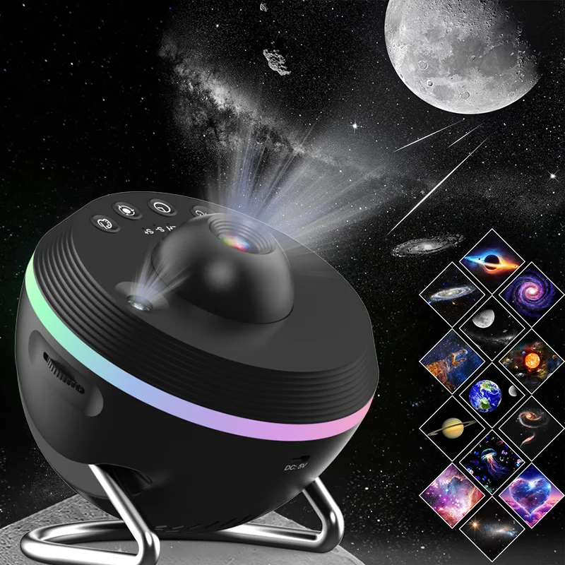 Newest Meteor 13 in 1 Ultra Clear Galaxy Projector Ultra Clear Night Light Lamp Rotary Space Ball Planetarium Projector Lights