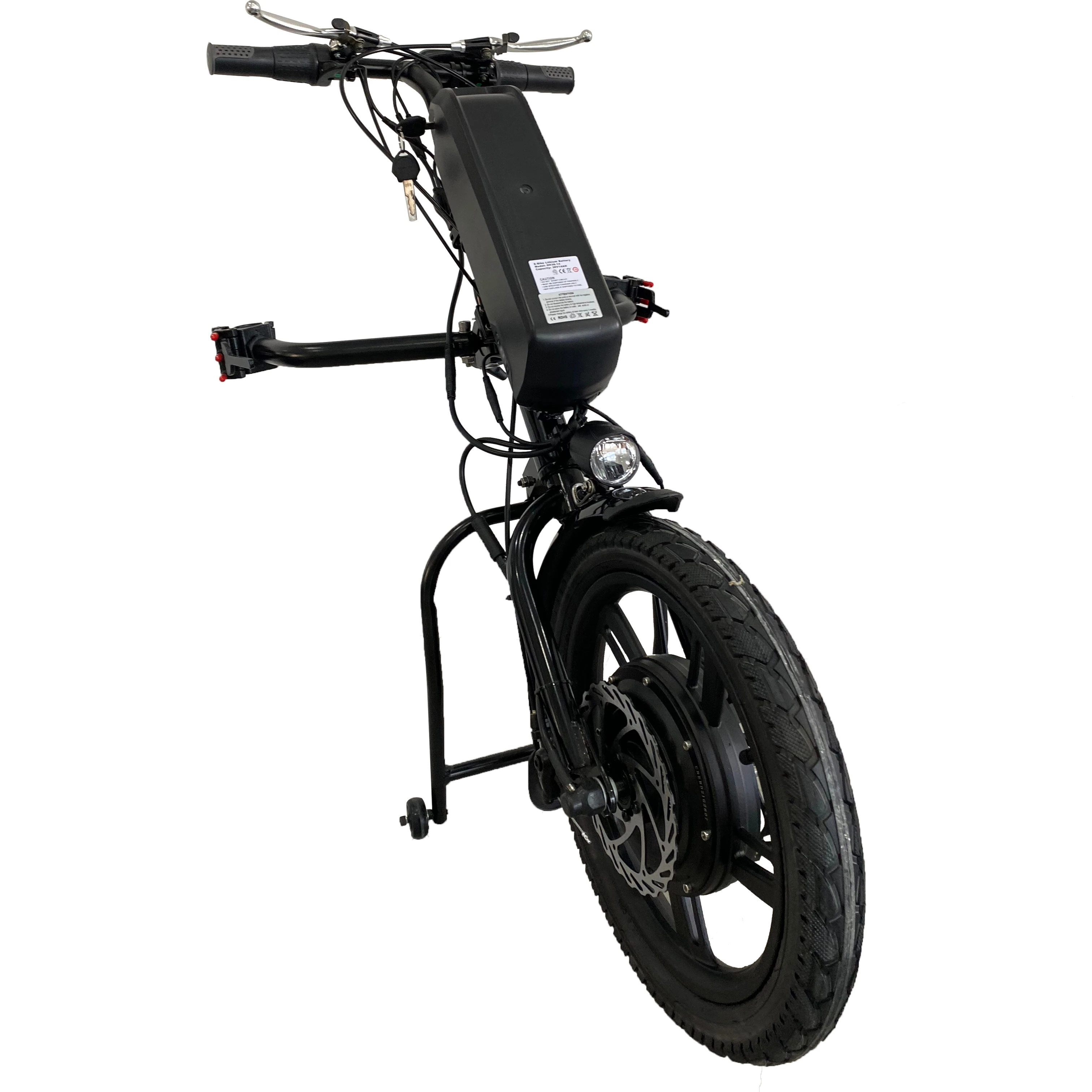 High Speed 500w Manual Wheelchair Attachment Foldable Handbike Handcycle Mountain Trike Power Assist System Wheelchair