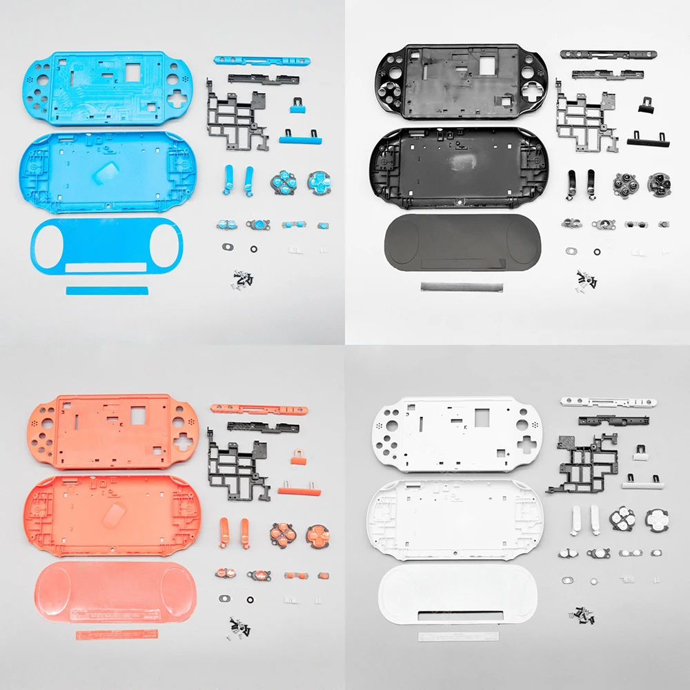 

Game Console Shell Replacement for psvita for ps vita psv 2000 plastic housing shell case front and back cover with button