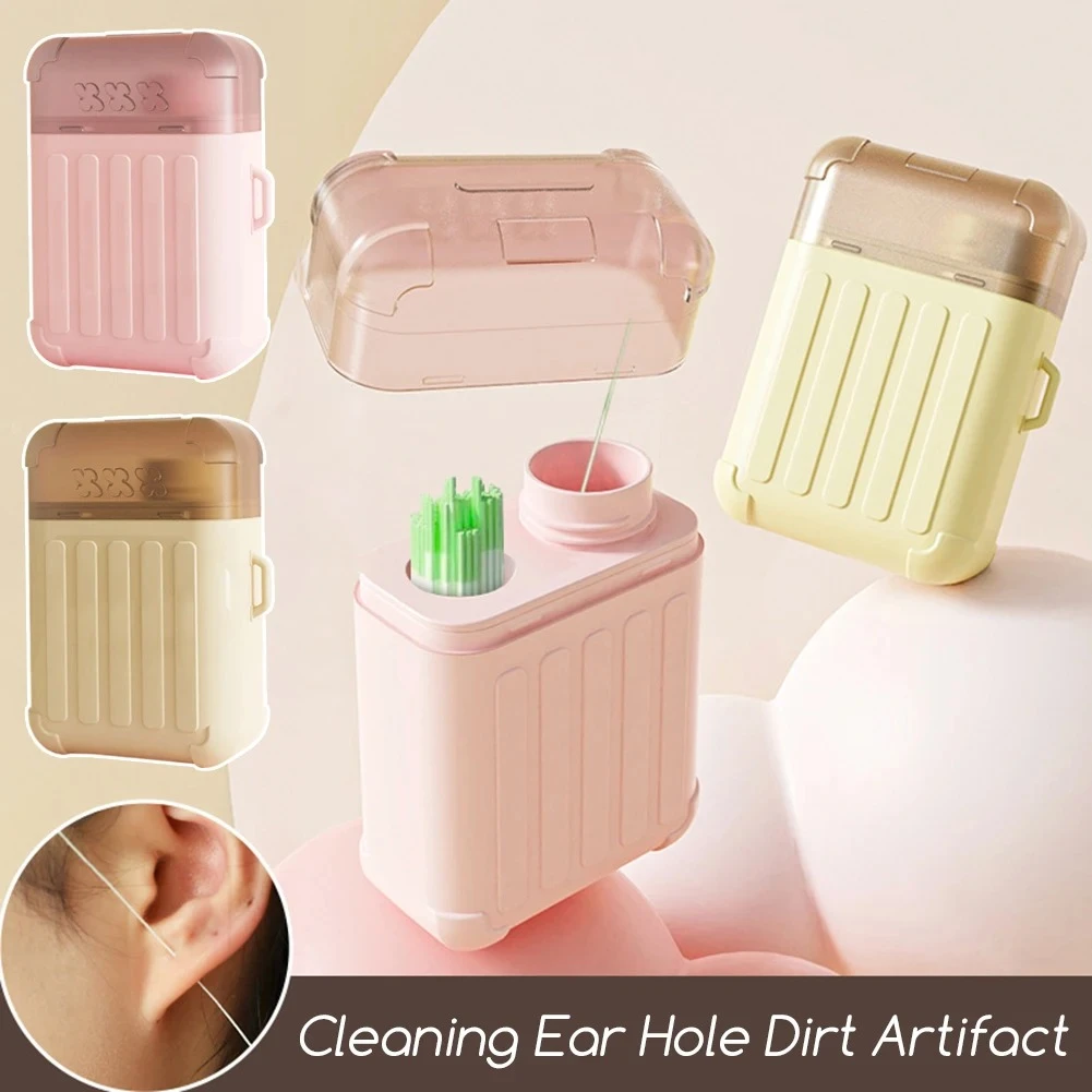 240Pcs Ear Piercing Cleaning Effective Ear Hole Cleaner Tool Disposable Earrings Hole Clean Paper Line for Removing Dirt Odor