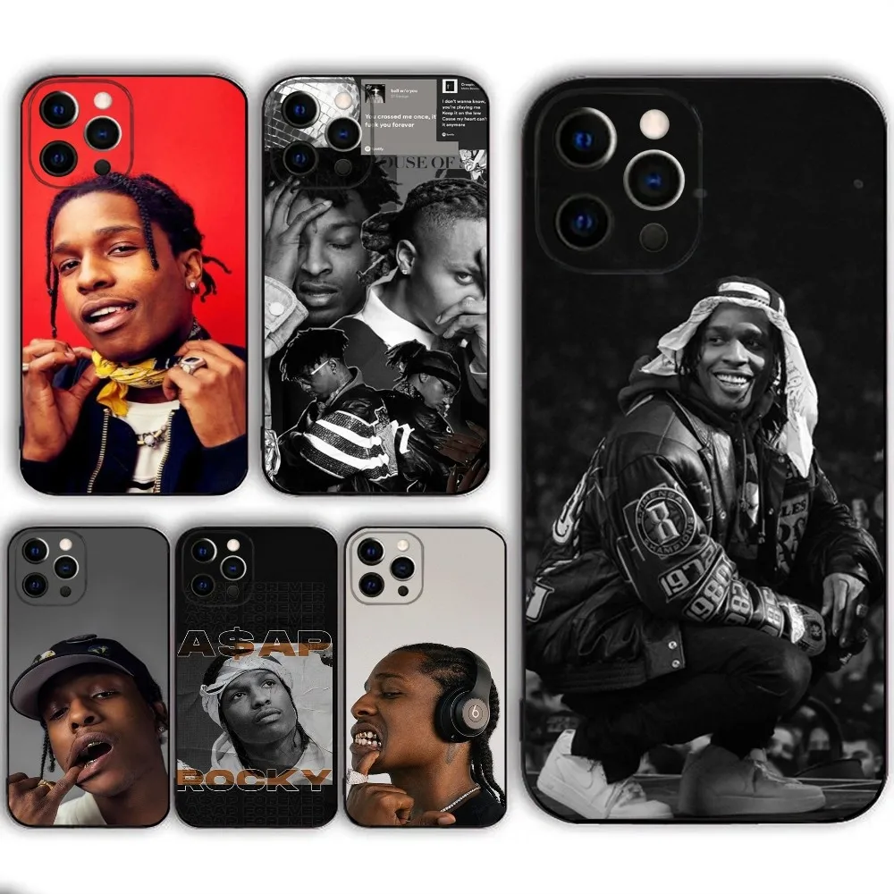 A-ASAP Rocky Rapper  Phone Case  For IPHONE 15,13,14,12,Mini ,11, Xr, X ,Xs Pro Max 8, 7 Plus Back Cover