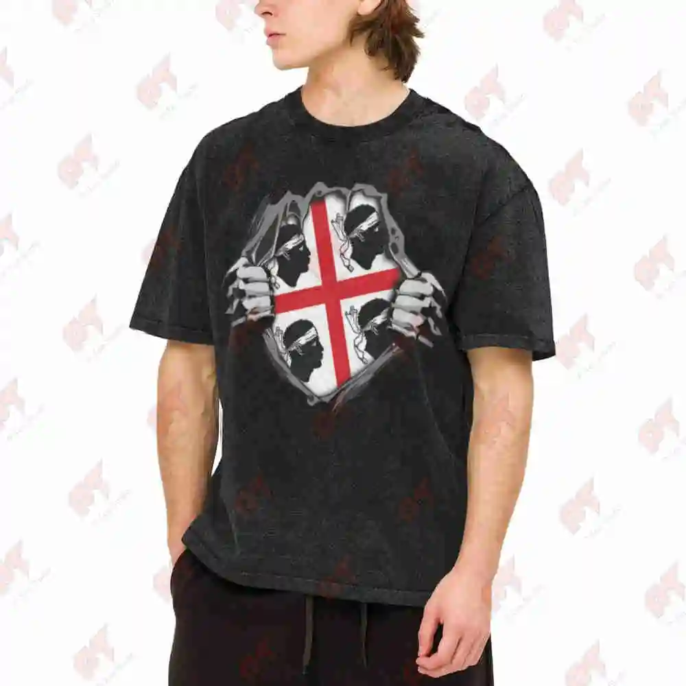 Traction Engine Steam Tractor Vintage Washed Tee Pure Cotton T-Shirt