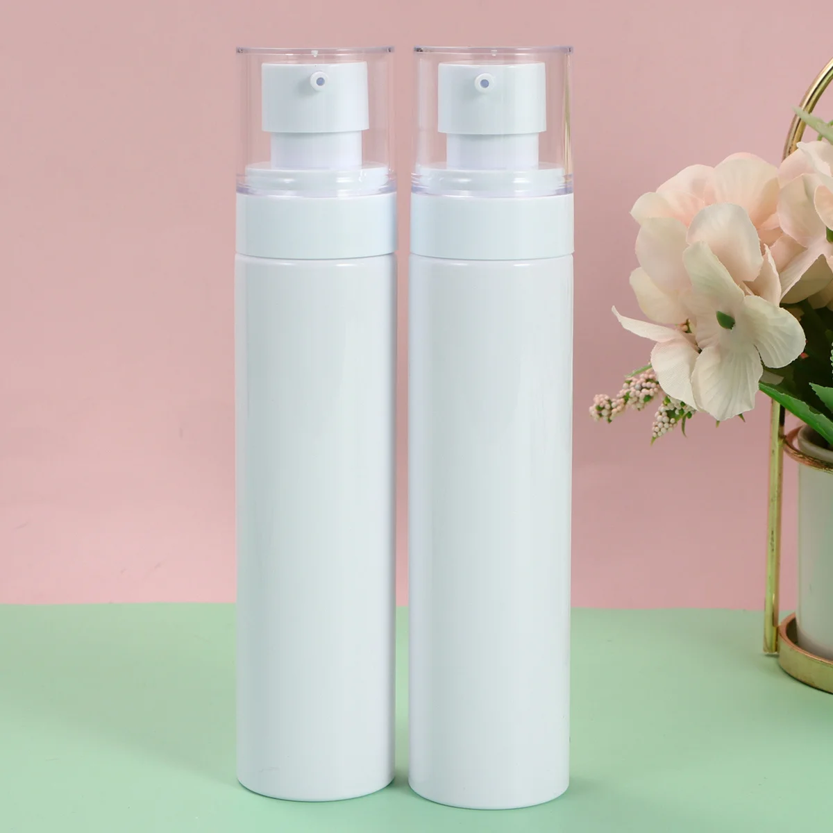 5 قطعة 100 مللي مضخة الضغط زجاجة فارغة المحمولة حاويات الحيوانات الأليفة للسفر الشامبو غسول كريم موزع الزجاجات الفرعية