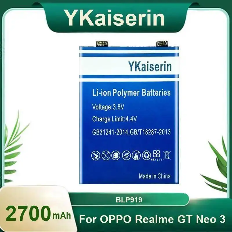 

Rapid Charging Mobile Phone Battery 2700Mah Portable For Oppo Realme GT Neo 3 BLP919