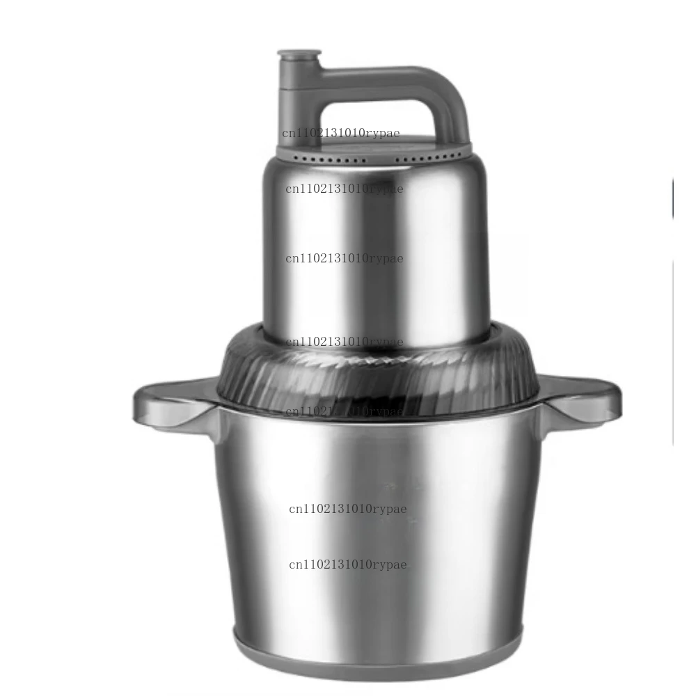 220V Electric Meat Grinder Multifunctional Commercial Household Stainless Steel Meat Grinder Two-speed Adjustment Machine