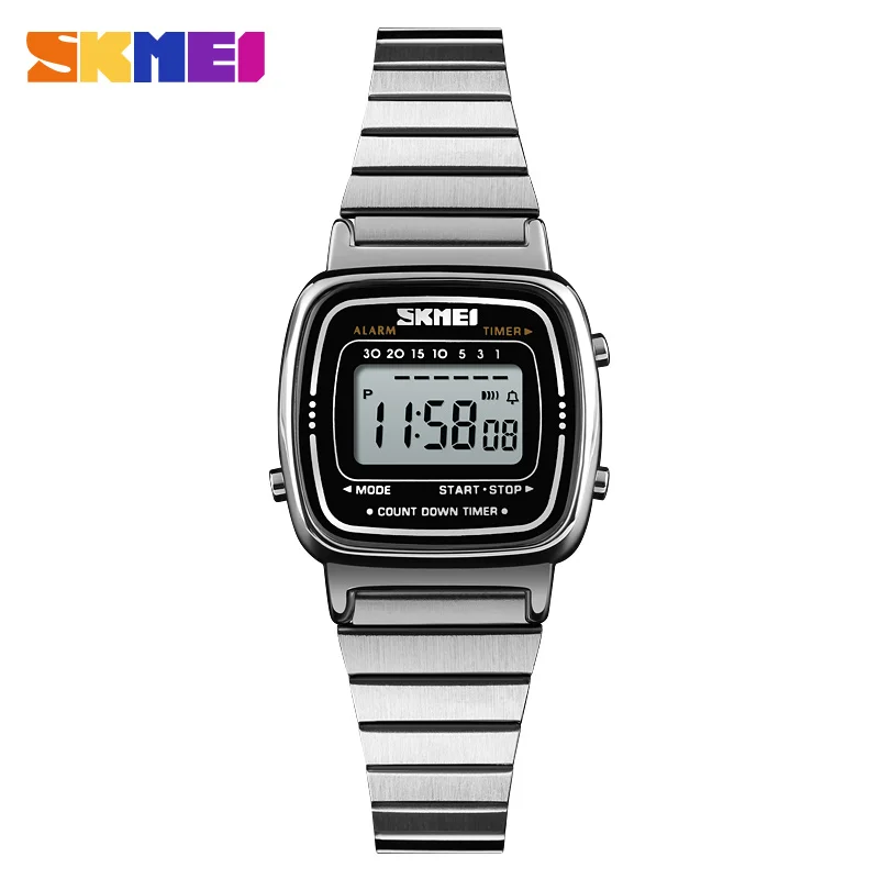 SKMEI 1901 reloj Digital de lujo con esfera pequeña para mujer, reloj pequeño deportivo resistente al agua, reloj electrónico exquisito para niña, reloj para mujer