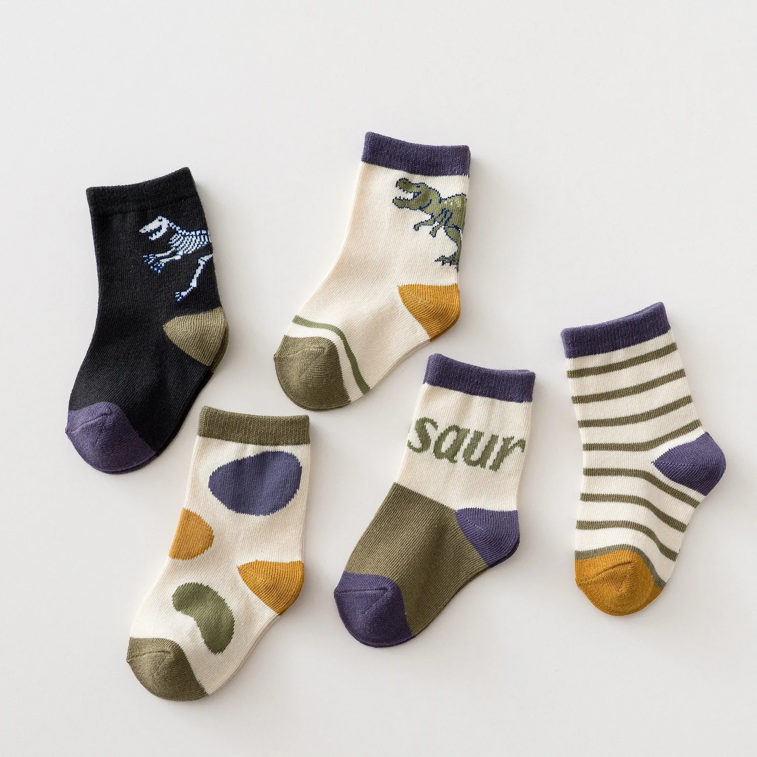 

kids Socks autumn spring autumn Cotton boy Lovely cartoon sport student Children Sock 1-12year 10pair/lot sale direct dinosaur