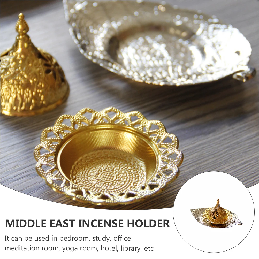 

1Set Elegant Ramadan Censer Material Bedroom Study Office Yoga Room Arabic Incense Burner Ramadan Incense Burner