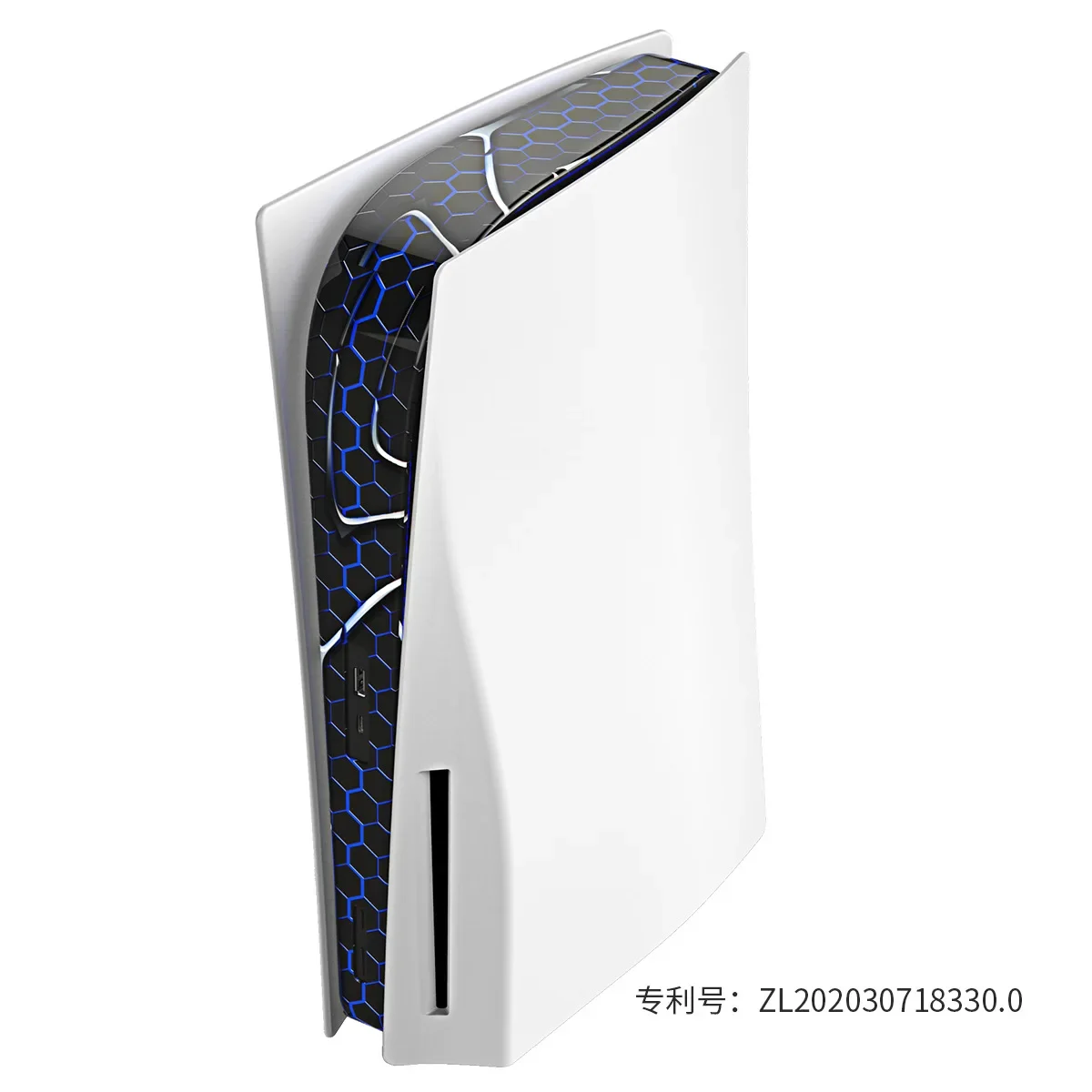 For PS5 Host Decorative Strip PS5 Digital Optical Drive Universal Decorative Piece with A Pair of P5 Headphone Handle Hooks