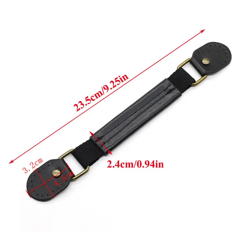 23.5CM Leather Furniture Handle Suitcase Handle Replacement Luggage Handle Pulls Door Pull Handle Handbag Purse Bag Strap Handle