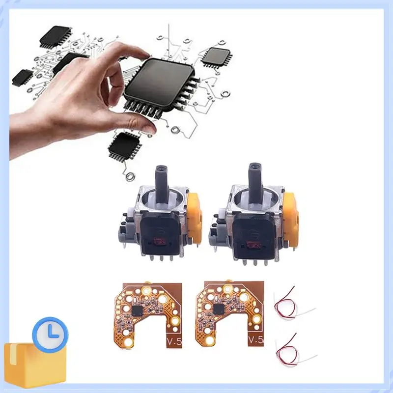 

Popular 2PCS Hall Joystick+Calibration Board For PS4 Gamepad Hall Effect & Hall Joystick Center/Outer Ring Calibration