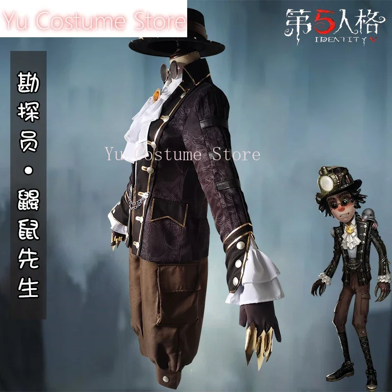 

Yu Costume Anime! Identity V Norton Campbell Prospector Mr. Mole Game Suit Uniform Halloween Carnival Party Outfit For Women/Men