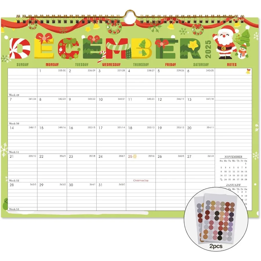 

Calendar 2026 - 18 Monthly Wall Calendar 2025-2026 from July 2025 to December 2026 14.8 x 11.5 Ihes.Thick Paper iludes major ho