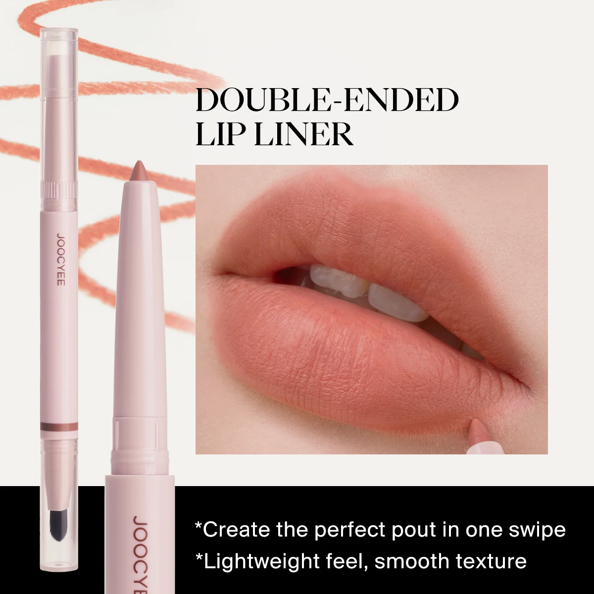 JOOCYEE LINER PER LIP DOUBLE VENDITA Texture liscia opaca a lunga durata