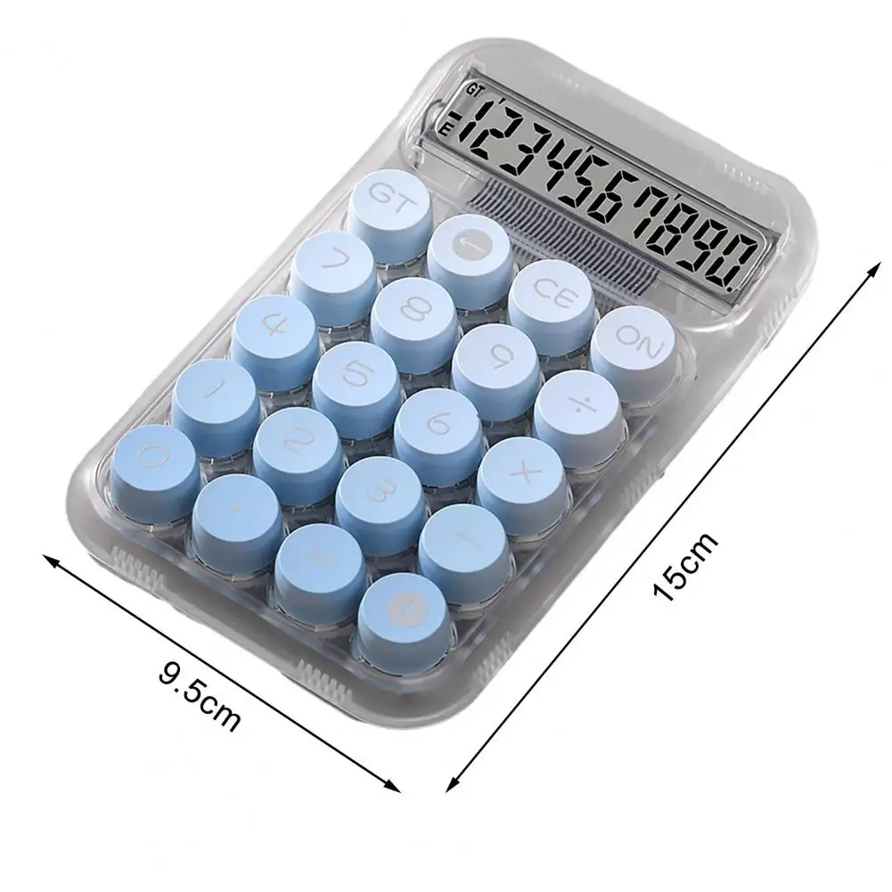 Professional Calculator Gradient Colour Desktop Calculator with Anti-slip Pads 12-digit Mechanical Keyboard Countertop