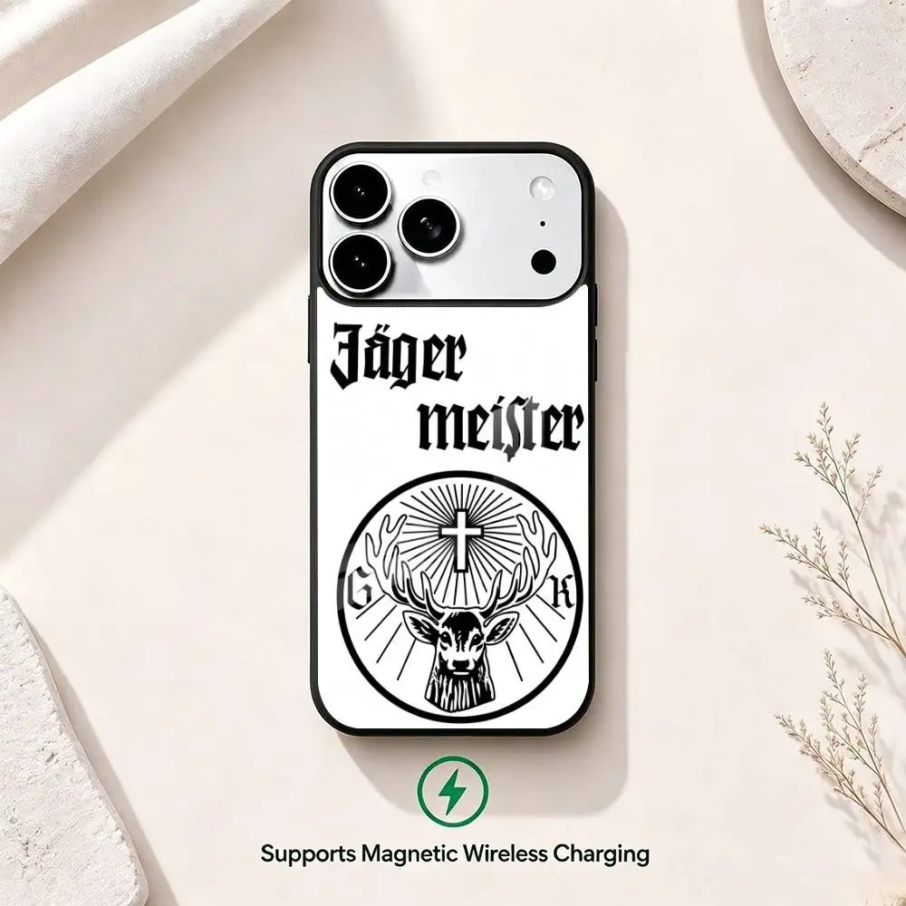 Fashion Jagermeister Gift Phone Case For iPhone17,16,15,14,13,12,11 Plus,Pro Supports Magnetic Wireless Charging