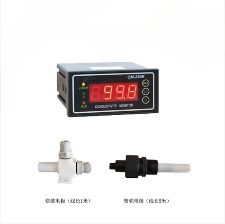 Industrial Online Conductivity Meter CM-230KE 0-9999us 4-20mA Output Alarm Device