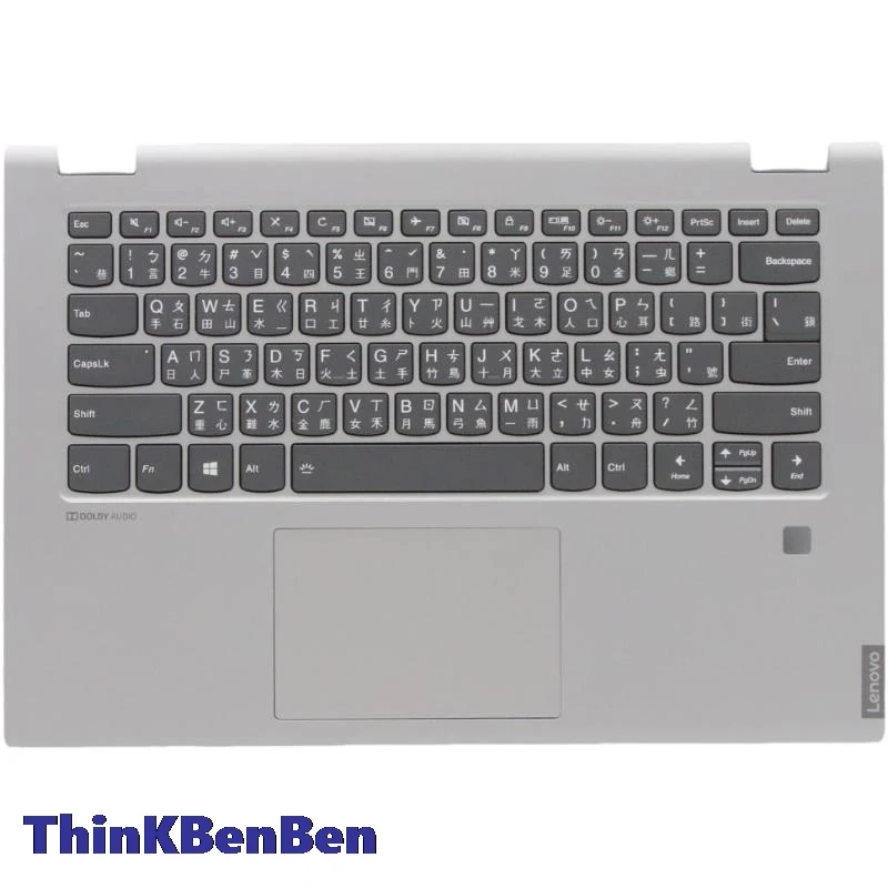 TW Traditional Backlit Keyboard GY PL Upper Case Palmrest Shell Cover FPR For Lenovo Ideapad C340 Flex 14 IAP IML IWL 5CB0S17448