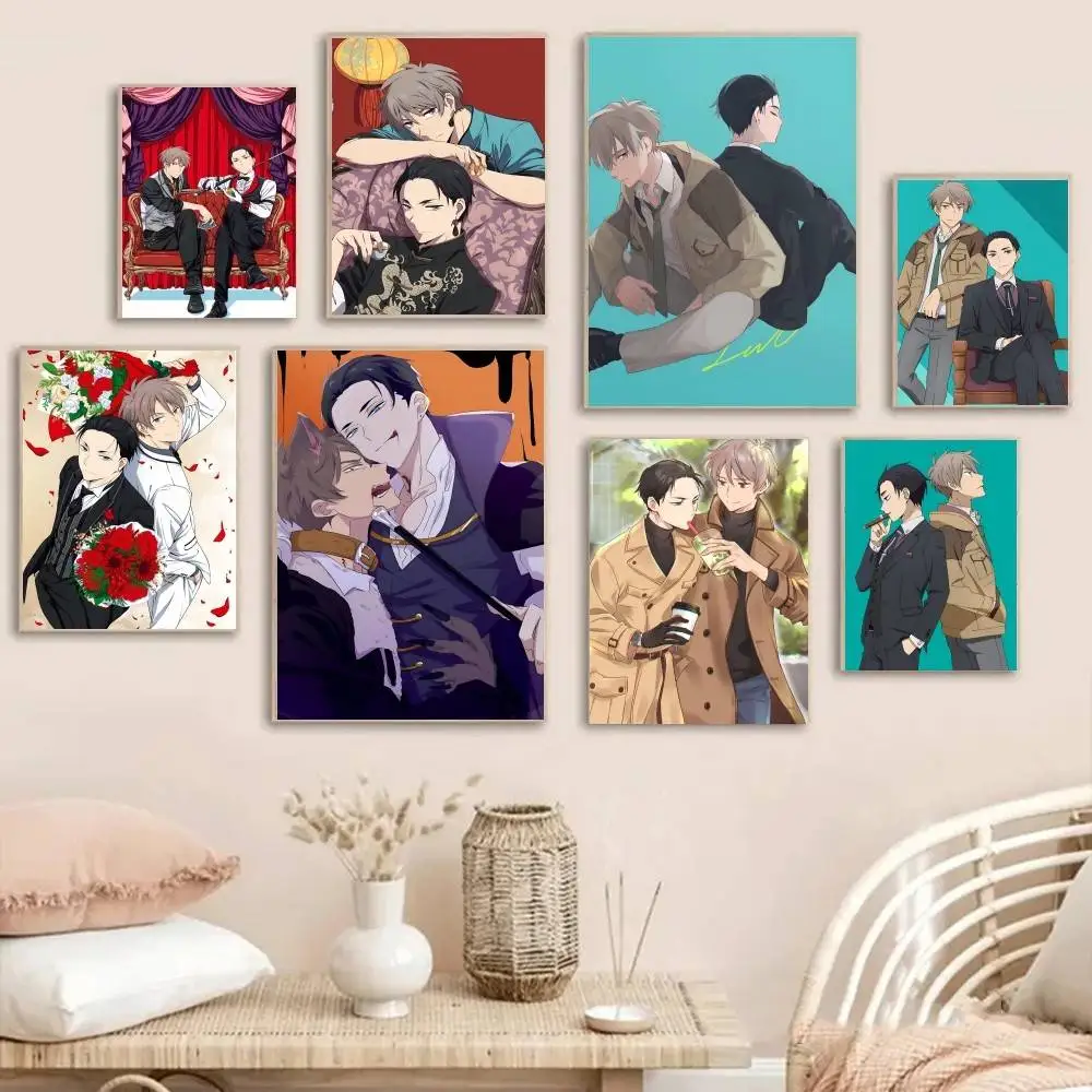 Póster artístico de Anime The Millionaire Detective Balance Unlimited con impresiones, decoración para el hogar, dormitorio, sala de estar, regalo