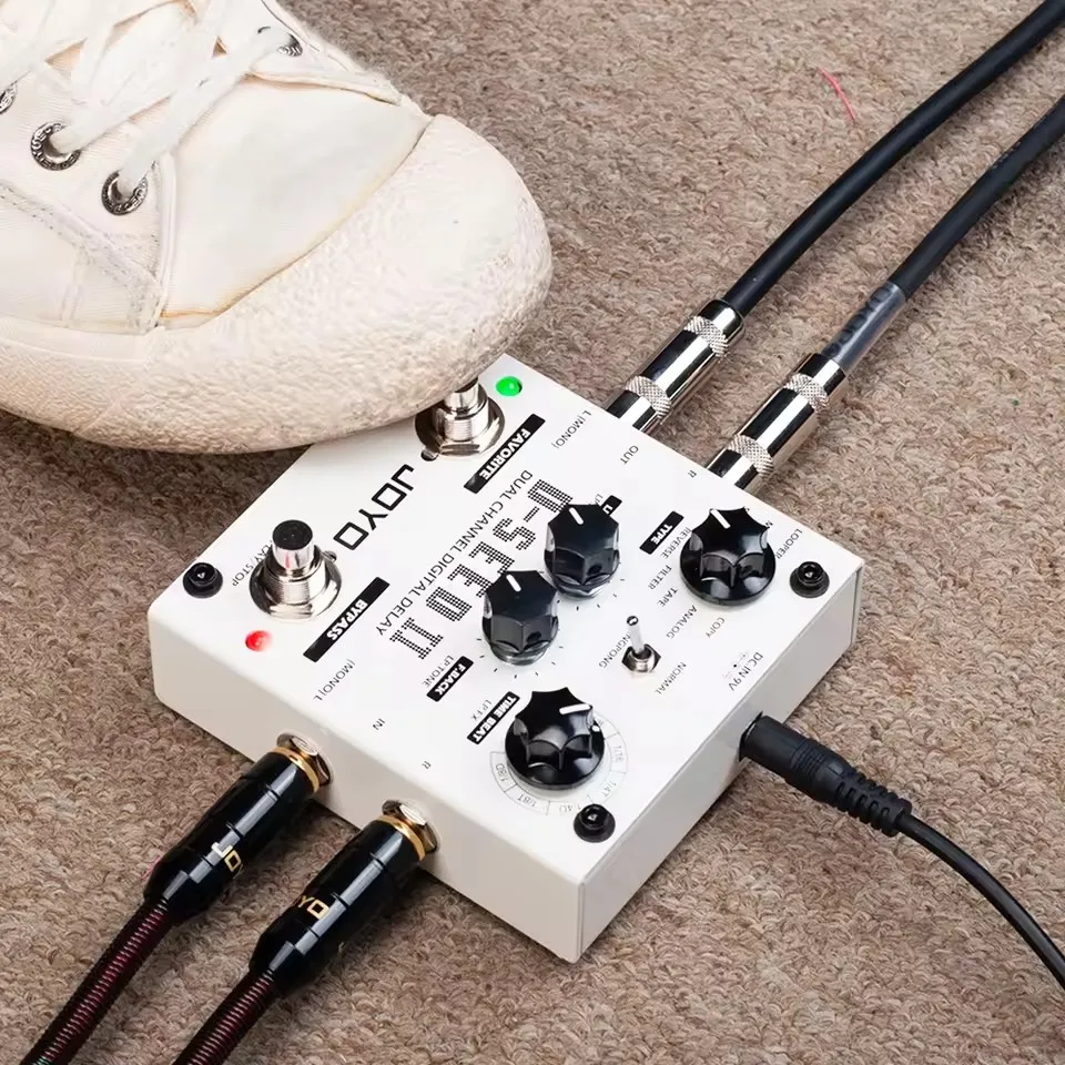 JOYO D-SEED II Delay Effect Guitar Pedal LOOPER Function Stereo Effects Dual Channel 8 Delay Modes Multi-effects Pedal
