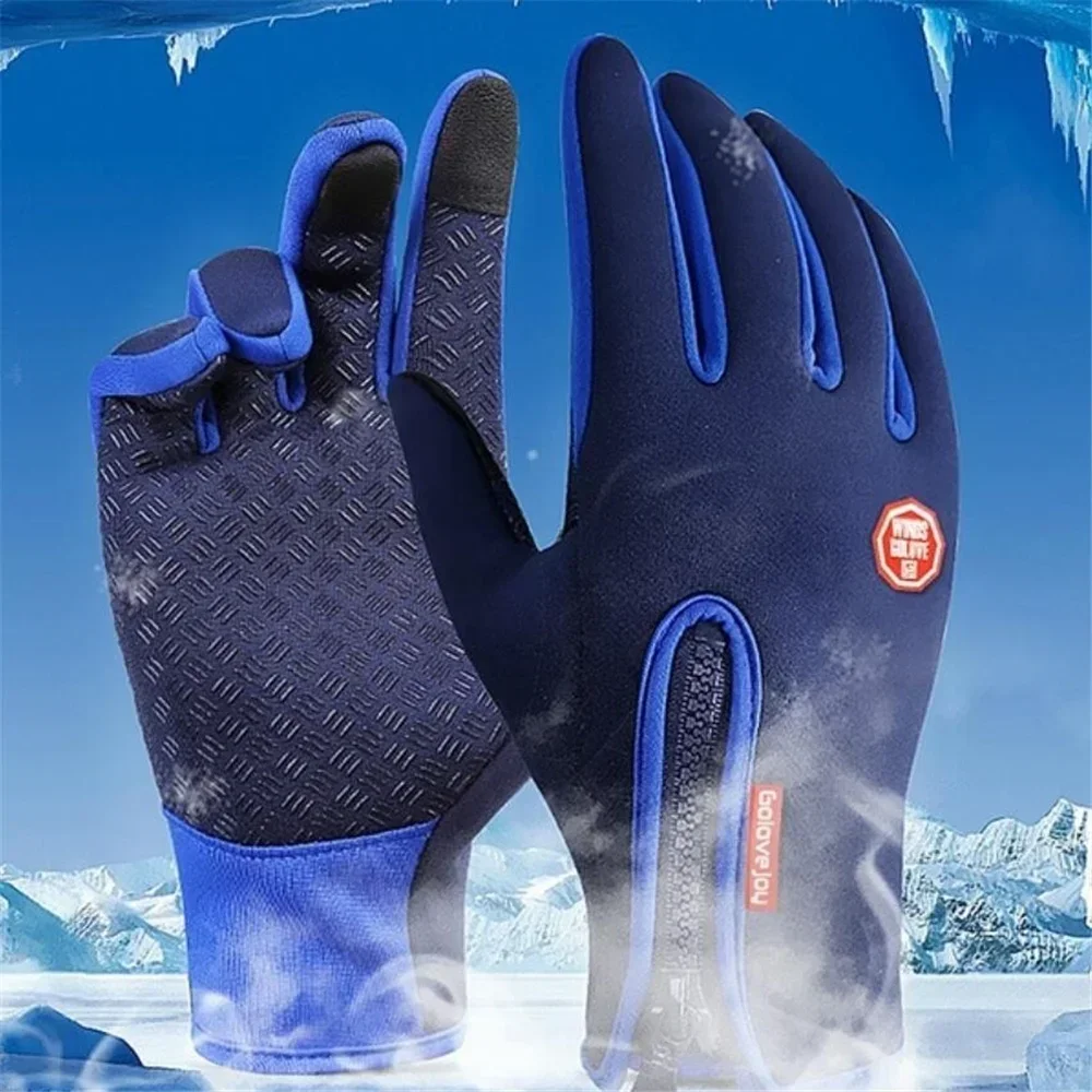 Winter Gloves for Men Women Touchscreen Warm Outdoor Cycling Driving Motorcycle Cold Resistance Gloves Windproof Non-Slip Gloves