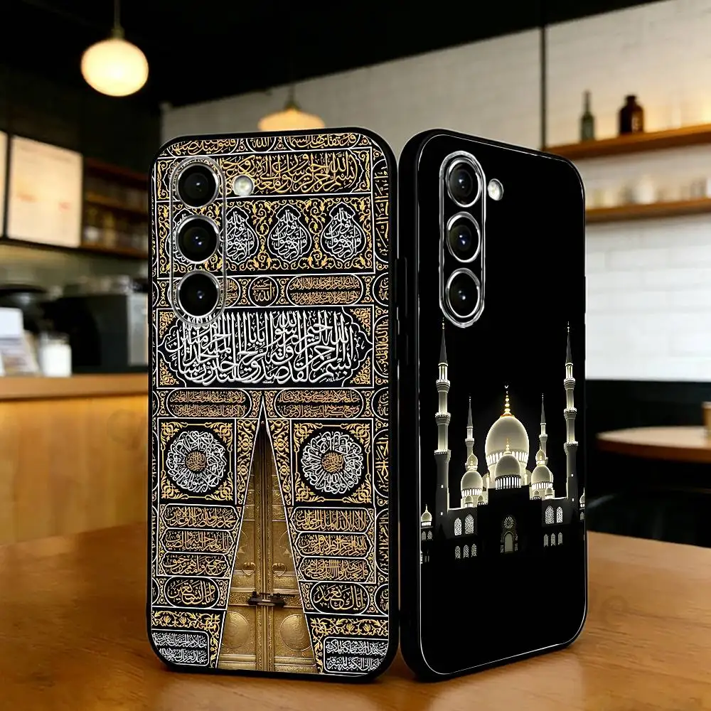 

Holy Mosque Makkah Phone Case For Samsung S20,21,22,23,24,25,26 plus,ultra Lite Black Silicone Cover