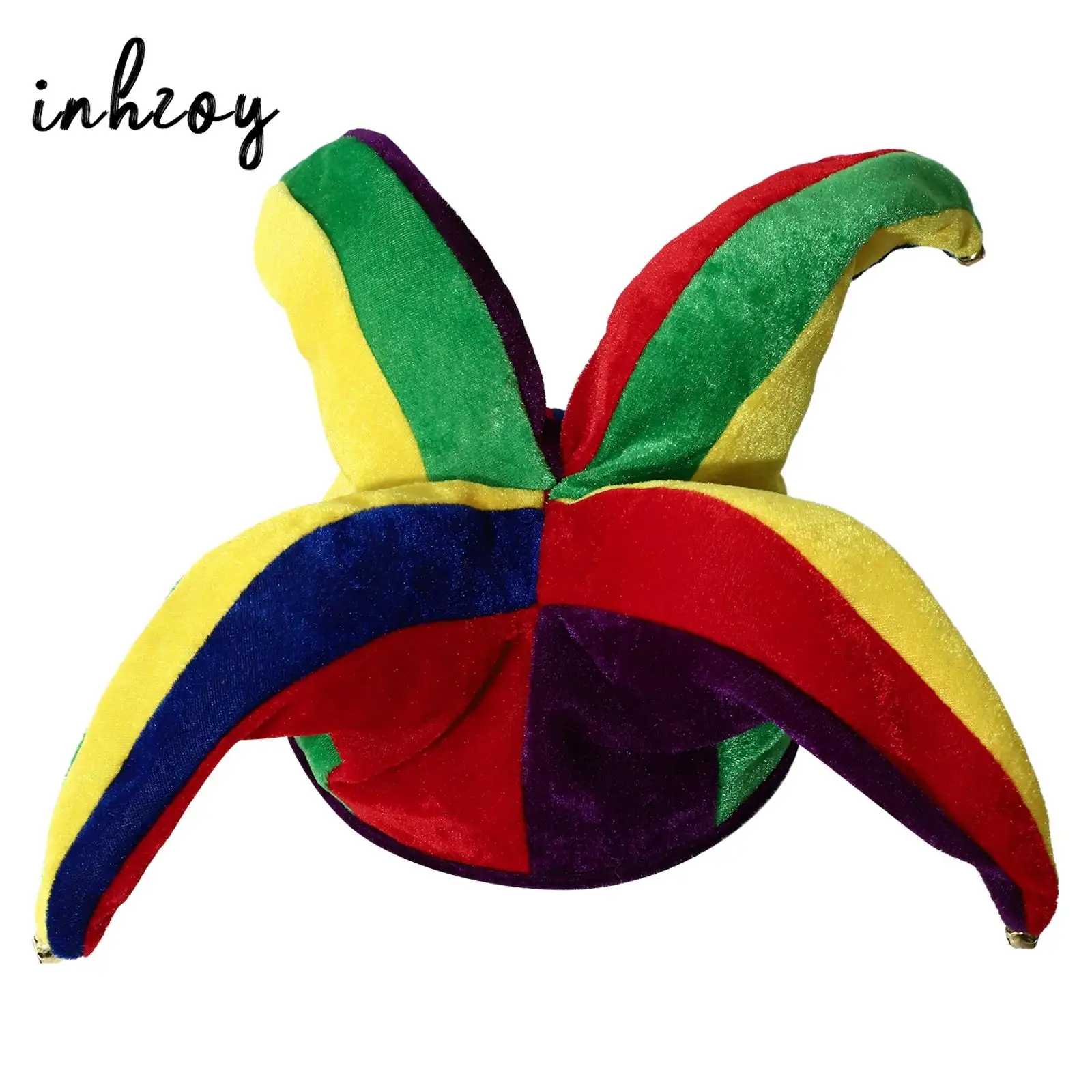 

Adult Unisex Halloween Carnival Joker Cosplay Cap Accessories Carnival Party Clown Headwear Parade for Fancy Dress Up Props