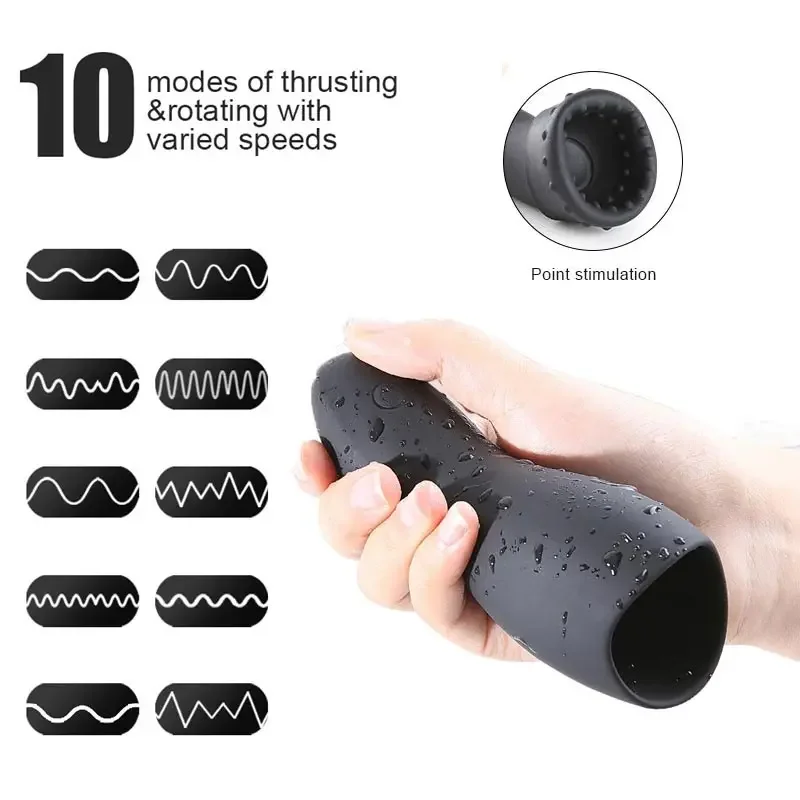 Powerful Eggs Masturbator For Men Mouth Silicone Cup For Man Vaginal Love Man Men's Body Mastubator Women Vibrator Half Xxx