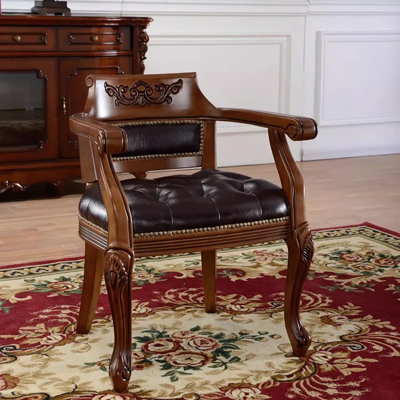 

Роскошные красивые обеденные стулья, современные деревенские скандинавские роскошные обеденные стулья, дизайнерская кожаная мебель Sillas Para Sala De Estar