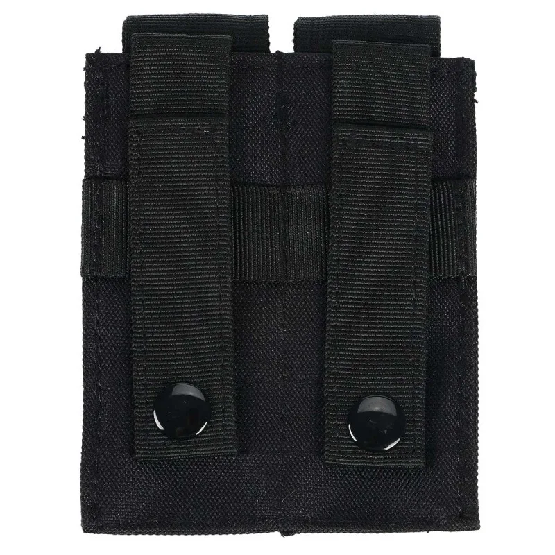 Nueva bolsa doble para revistas de 9MM, bolsas para chaleco Molle, bolsa para pistola doble Mag, revista individual de doble apilamiento para 9mm/40alibros