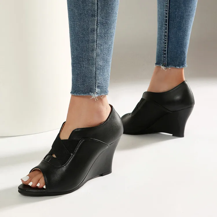 

Wedges Peep Toe Women's Sandal Soft Sole Mary Jane Shoes Women Office Shoes