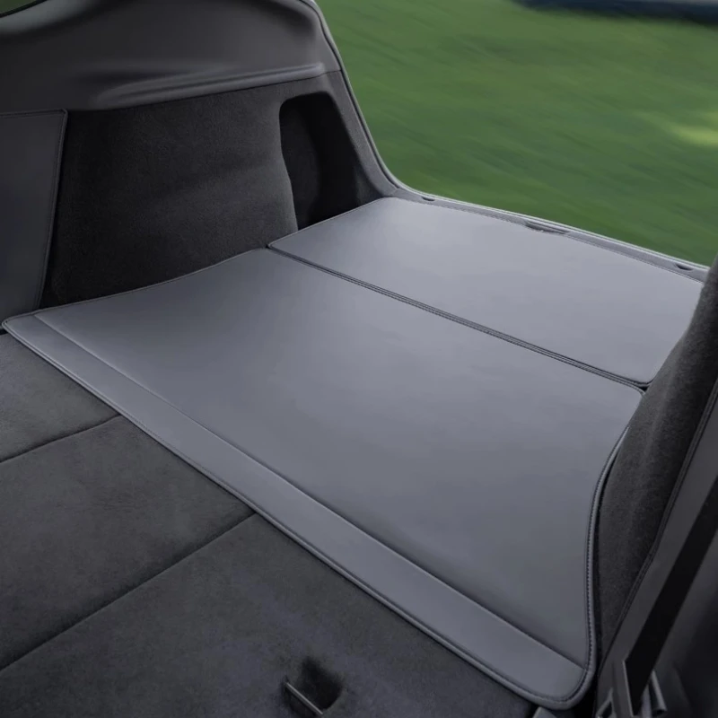 Für Tesla Modell Y Juniper Stamm Matte Vollständige Abdeckung Stamm Beide Seite Wachen Sitz Rückenlehne Schutz Pad Cargo Liner Anti Schmutzige Matte – Detail 8