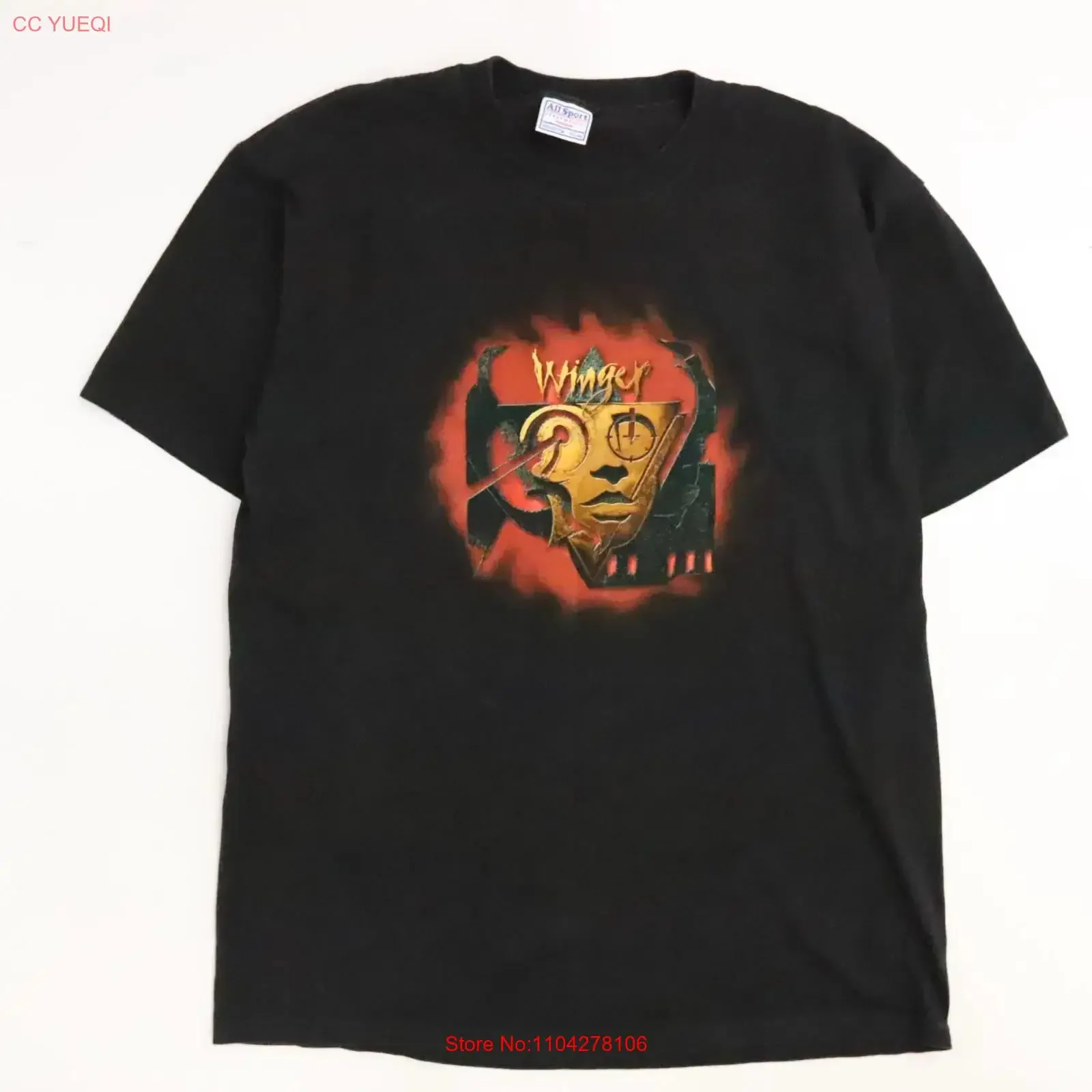 Vintage Winger On The Inside Tour 2002 T Shirt Size XL vintage Washed Casual Versatile Slightly designer clothes Stretched