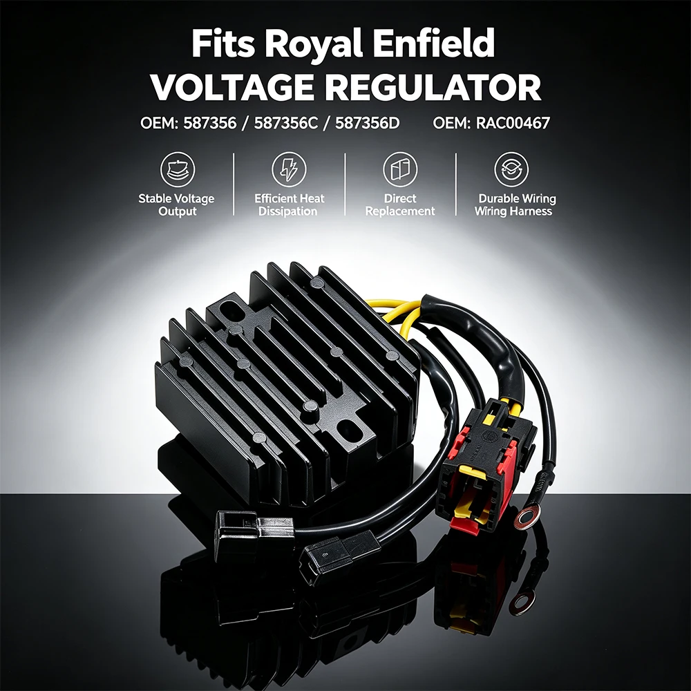 587356 Voltage Regulator For Royal Enfield Himalayan 400 410 411 Bullet 500 EFI B5 Classic 500 EFI C5 Continental GT 535