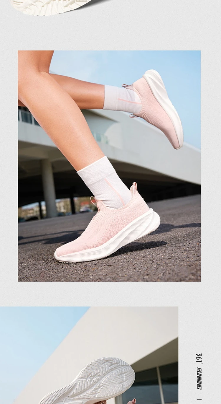 361 Degrees Fengye 5.0 Slip-On-Laufschuhe, leicht, verschleißfest, stoßdämpfend, atmungsaktiv, weich besohlte Turnschuhe 682632242 – Detail 14