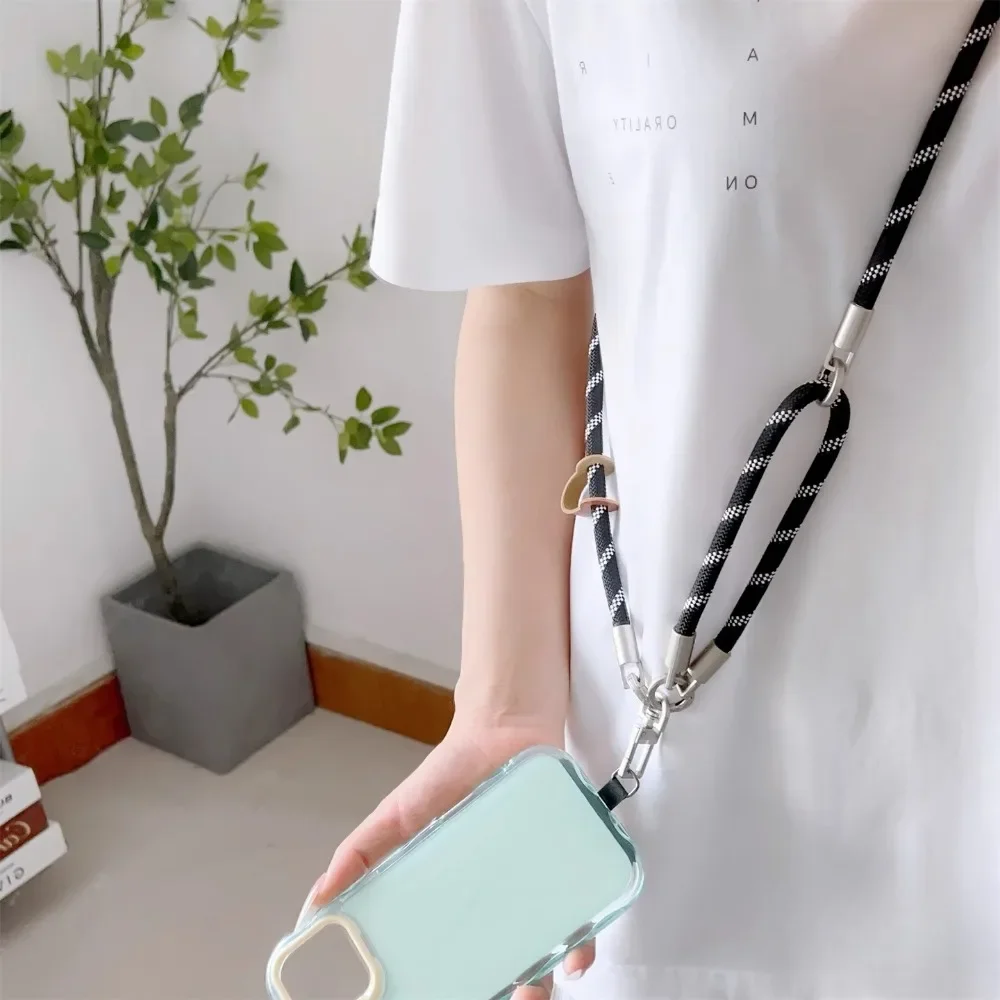 

3-in-1 Mobile Phone Lanyard 17 Colors Multi-Functional Removable Adjustable Strap HandWoven Strong Crossbody Strap